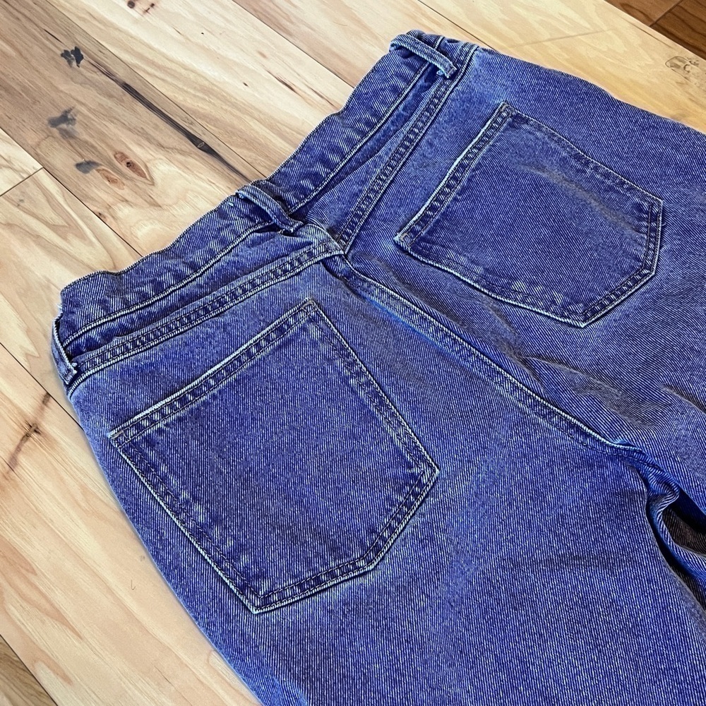 BDG UO Washed Denim Purple Kaye Straight Leg Jeans Women’s Size W32 Cut Raw Hem - Picture 10 of 14
